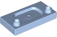 Duplo Tile 2 x 4, Sink in Bright Light Blue