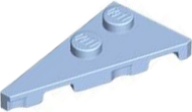 Wedge Plate 2 x 4 27° Left in Bright Light Blue