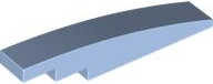 Brick Curved 1 x 6 in Bright Light Blue