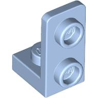 Bracket 1 x 1 - 1 x 2 Inverted in Bright Light Blue