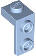 Bracket 1 x 1 - 1 x 2 in Bright Light Blue