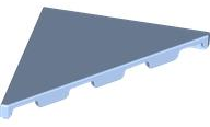 Tile 45° Cut 4 x 4 (Triangle) in Bright Light Blue