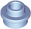 Plate Round 1 x 1 with Open Stud in Bright Light Blue