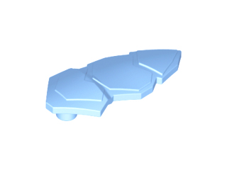 Large Figure Limb Cover, with Scales in Bright Light Blue