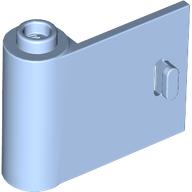 Door 1 x 3 x 2 Left - Open Between Top and Bottom Hinge in Bright Light Blue