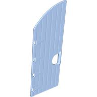 Duplo Door 1 x 3 1/2 x 6 2/3 with Curved Top and Open Handle - Castle in Bright Light Blue