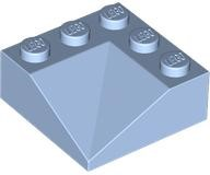 Brick Sloped 33° 3 x 3 Double Concave in Bright Light Blue