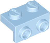 Bracket 1 x 2 - 1 x 2 in Bright Light Blue