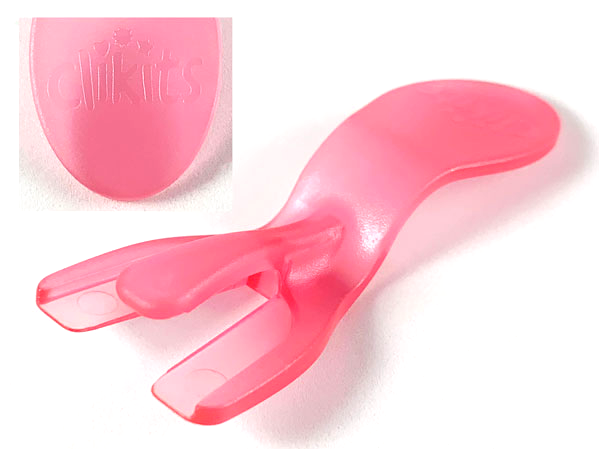Clikits Part Separator with Clikits Logo on Handle in Trans-Pink