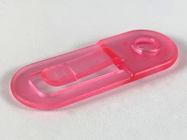 Clikits Paper Clip / Hair Clip, 1 Hole in Trans-Pink