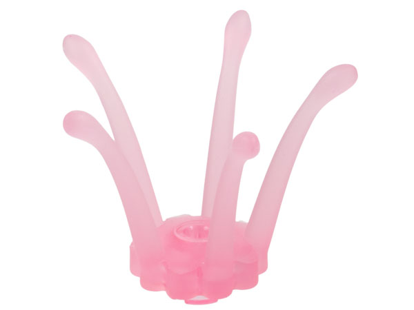 Clikits Icon, Flower Center, 3 x 3 x 2 in Trans-Pink