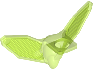 Minifig Neckwear Wings Insect in Trans-Bright Green