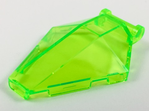 Windscreen 6 x 4 x 1 Hexagonal with Handle in Trans-Bright Green
