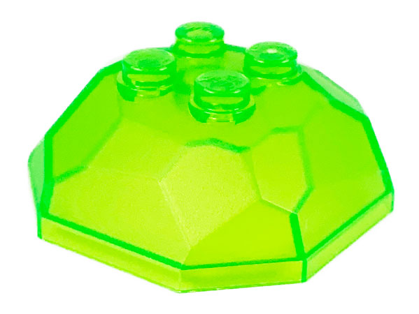 Rock Boulder 4 x 4, Top in Trans-Bright Green