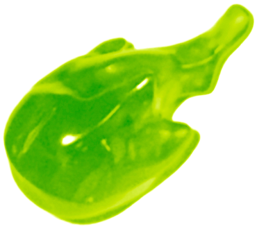 Wave / Power Burst / Flame Blaster with Handle in Trans-Bright Green