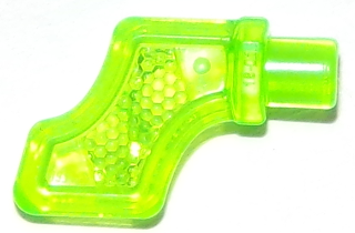 Headwear Accessory Helmet Wing with Pin in Trans-Bright Green