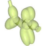 Balloon Dog in Trans-Bright Green