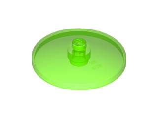 Dish 4 x 4 Inverted [Radar] in Trans-Bright Green
