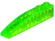 Brick Curved 6 x 1 in Trans-Bright Green