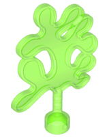 Duplo Plant / Tree / Seaweed in Trans-Bright Green