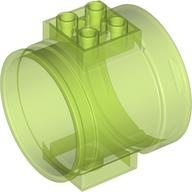 Tube, Slide Straight in Trans-Bright Green