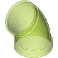 Tube, Slide Curved 45deg in Trans-Bright Green