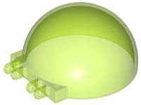 Windscreen 6 x 6 x 3 Canopy Half Sphere with Dual 2 Fingers in Trans-Bright Green