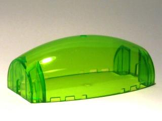 Windscreen 10 x 6 x 3 Bubble Canopy Double Tapered in Trans-Bright Green