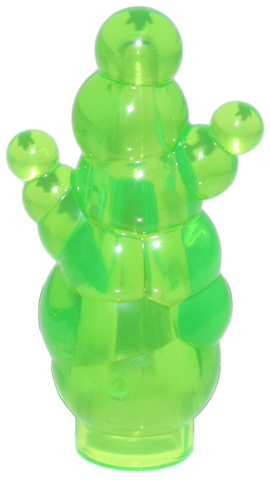 Smoke / Bubbles with Anti-Stud in Trans-Bright Green