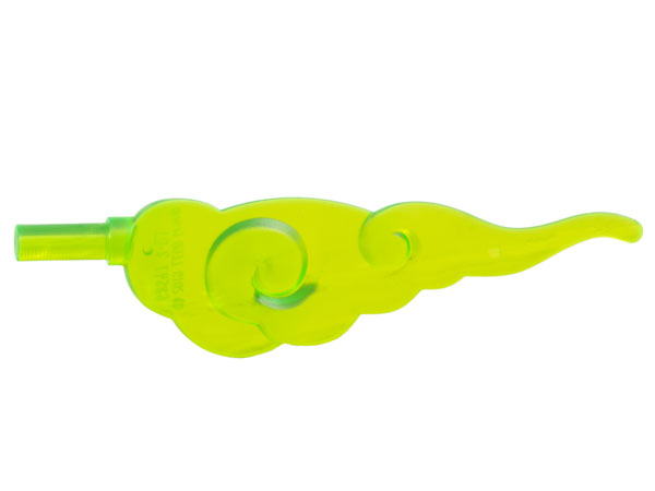 Cloud / Dust with Bar in Trans-Bright Green