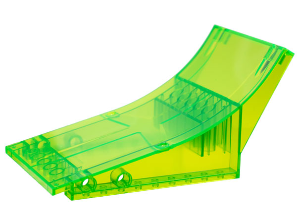 Stunt Ramp 8 x 15 x 6 in Trans-Bright Green