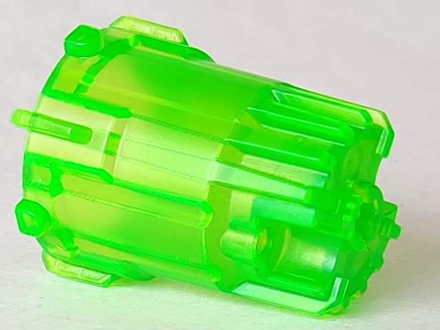 Large Figure Accessory, Container / Bucket in Trans-Bright Green