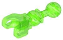 Large Figure Skeletal, Limb, 5L with Ball Joint on Axle and Ball Socket in Trans-Bright Green