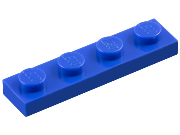 Plate 1 x 4 in Dark Royal Blue