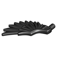 Animal / Creature Body Part, Wing Feathered in Black