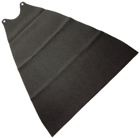 Large Figure Cape, 2 Holes in Black