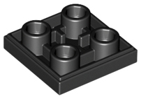 Tile Special 2 x 2 Inverted in Black