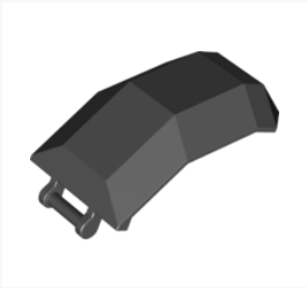 Windscreen 4 x 4 x 4 2/3 with Handle in Black