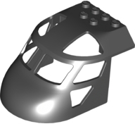 Aircraft Fuselage Curved Forward 6 x 8 Top in Black
