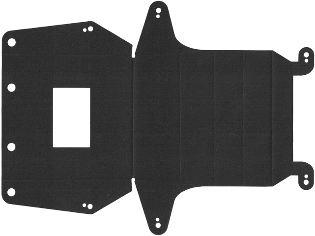 Roof, T-Ford Canvas in Black