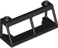 Windscreen 2 x 6 x 2 Train without Glass in Black