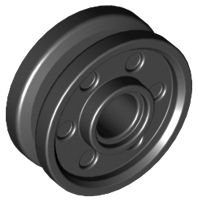 Wheel 18 x 8 with Fake Bolts and Deep Spokes with Inner Ring in Black