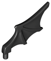 Animal Body Part, Bat Wing with Shaft [Chima Bat Wing] in Black