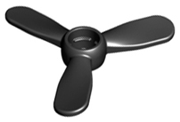 Duplo Rotor 3 blade, 4 Diameter (Propeller) in Black