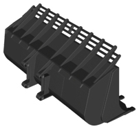 Technic Digger Bucket 13 x 23 in Black