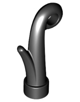 Plant, Grass Stem with Bar Hole [3.2mm] in Black