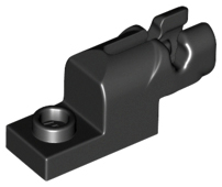 Launcher, Plate Special 1 x 2 with Mini Blaster in Black