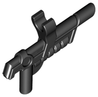 Weapon Gun Automatic Pistol with Top Clip in Black