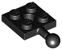 Plate Special 2 x 2 with Towball and Hole in Black