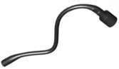 Plant, Vine with Bar and Bar Hole in Black